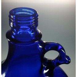 Bouteille de verre bleu 5 litres